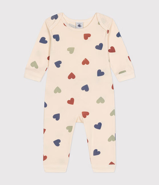 BABY GIRL'S ORGANIC COTTON SLEEPSUIT