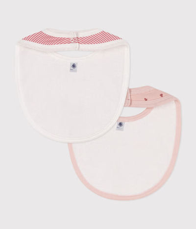 BABIES' COTTON BIBS - 2-PACK