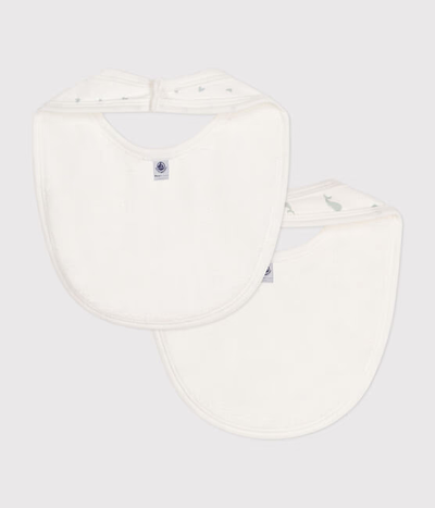 BABIES' COTTON BIBS - 2-PACK