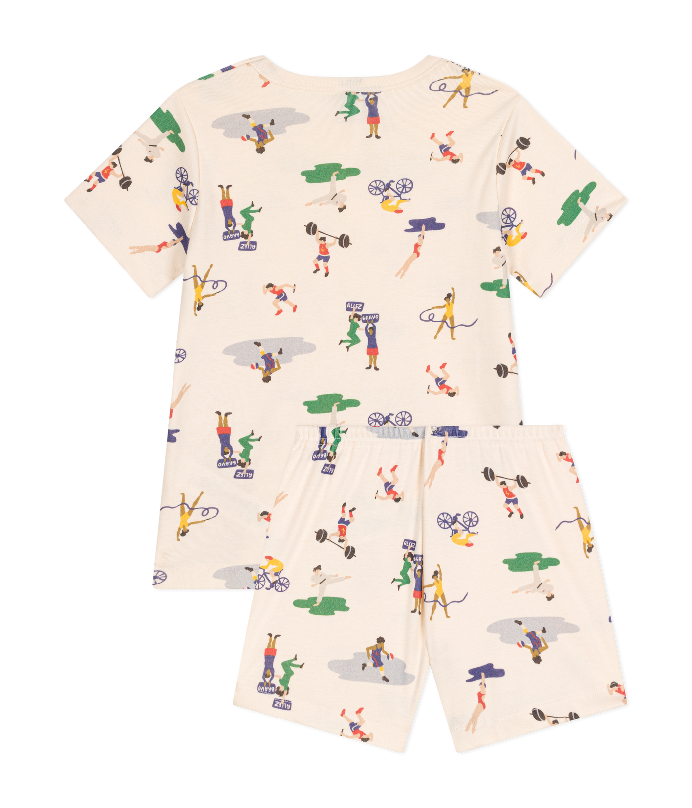 CHILDREN'S MULTI-SPORTS PRINT SHORT COTTON PYJAMAS