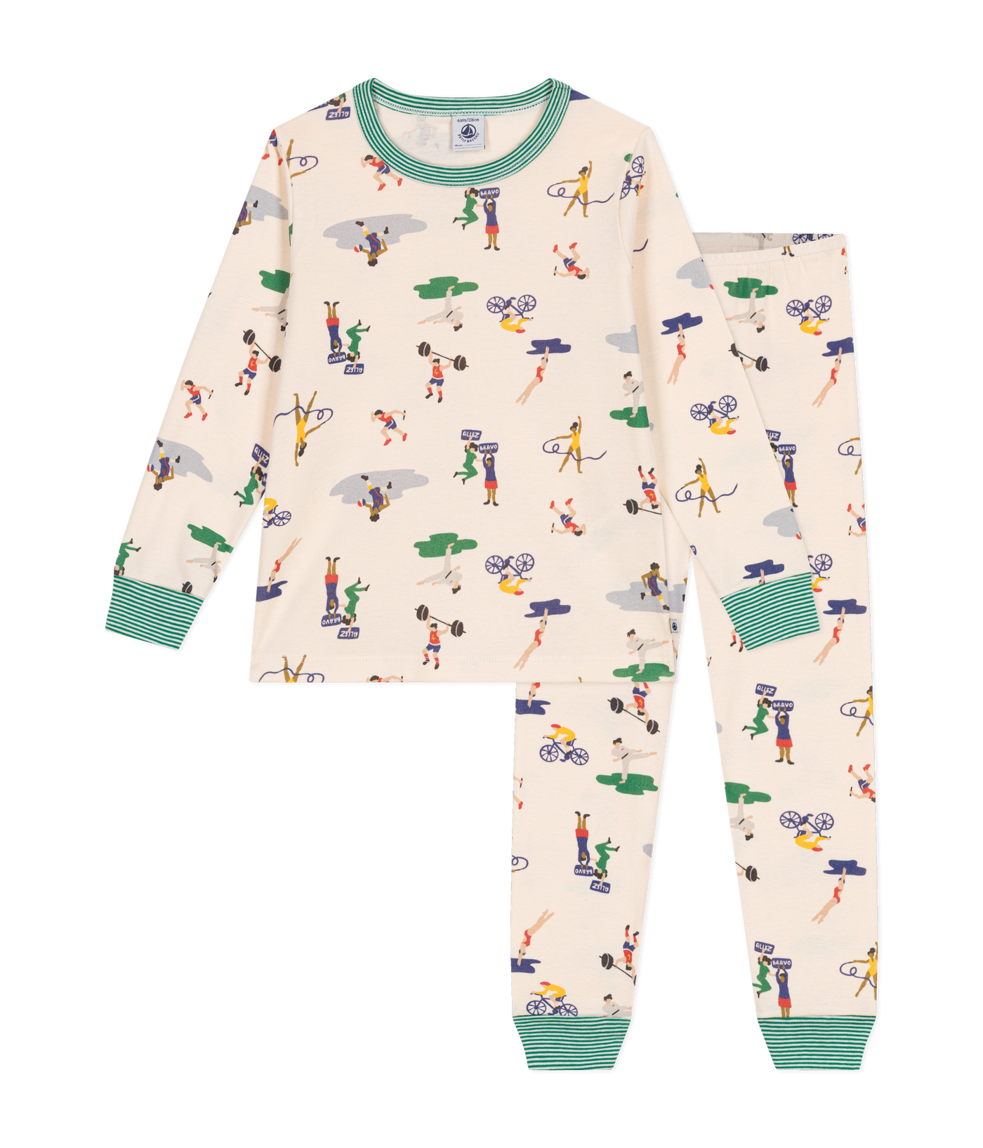 CHILDREN'S MULTI-SPORTS PRINT COTTON PYJAMAS