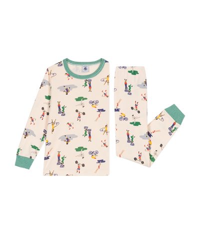 CHILDREN'S MULTI-SPORTS PRINT COTTON PYJAMAS