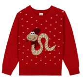 BOYS' WOOL AND COTTON YEAR OF SNAKE JACQUARD JUMPER (CNY CAPSULE)