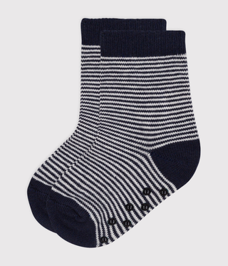 BABY BOY'S COTTON JERSEY SOCKS