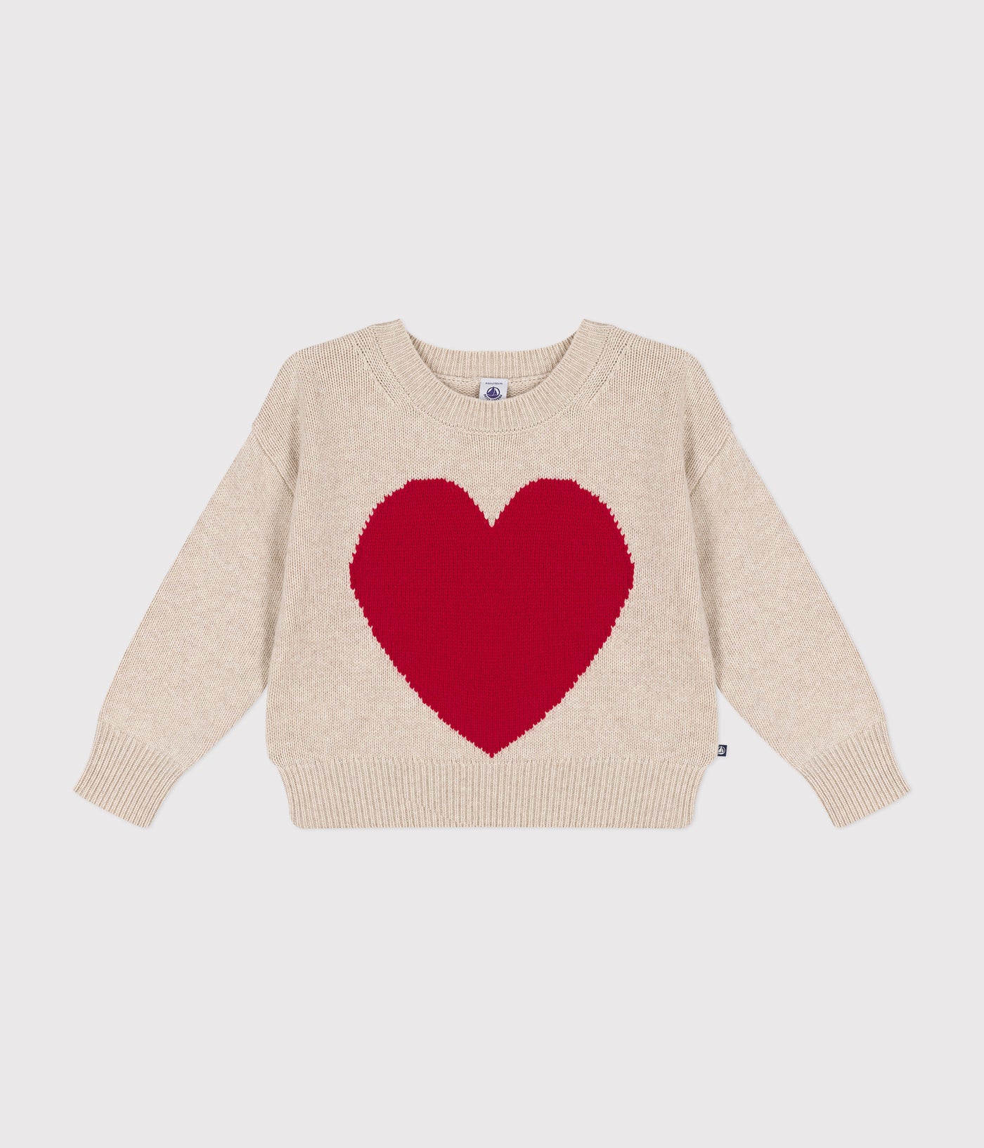 GIRLS' WOOL AND COTTON JUMPER