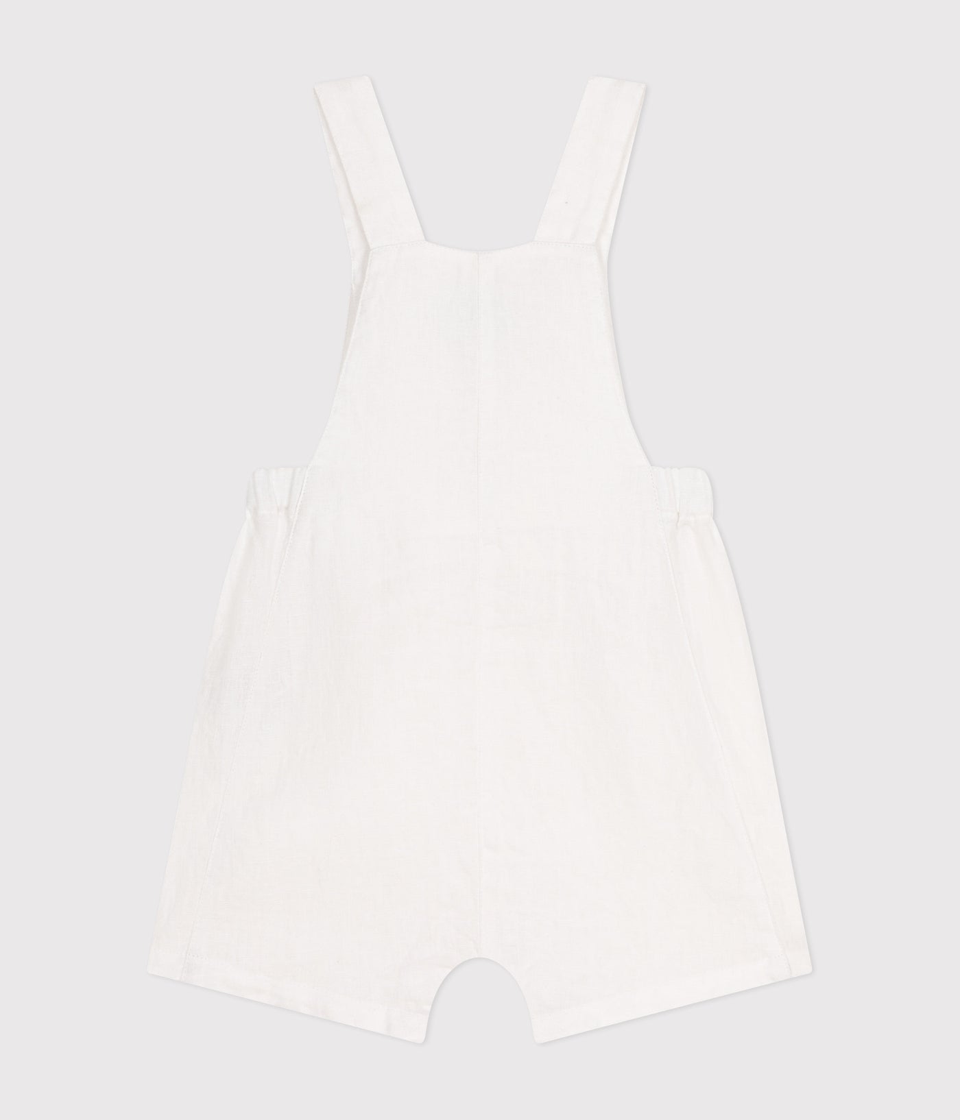 BABIES' SHORT LINEN DUNGAREES