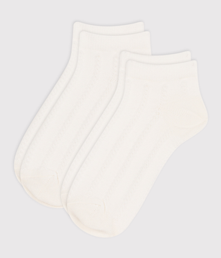 GIRL'S COTTON SOCKS- 2-PACK
