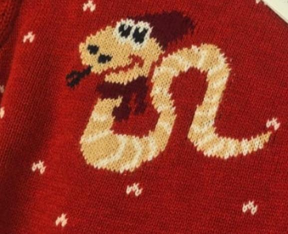 BOYS' WOOL AND COTTON YEAR OF SNAKE JACQUARD JUMPER (CNY CAPSULE)