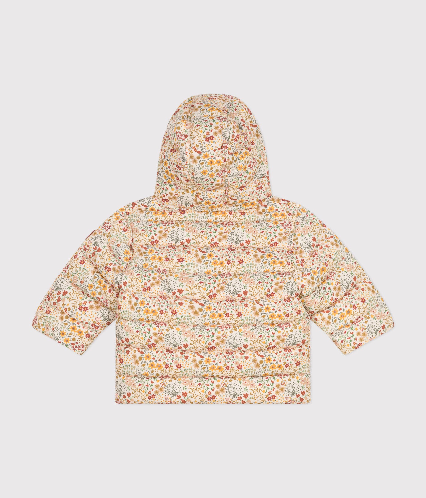 BABIES' PRINTED PUFFER JACKET WITH A HOOD