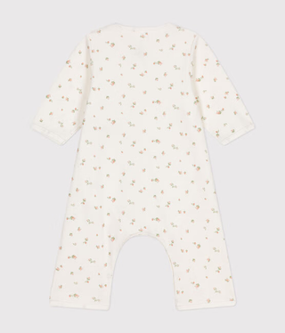 BABY GIRL'S ORGANIC COTTON FOOTLESS SLEEPSUIT