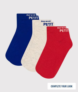 BABY BOY'S COTTON JERSEY SOCKS- 3-PACK