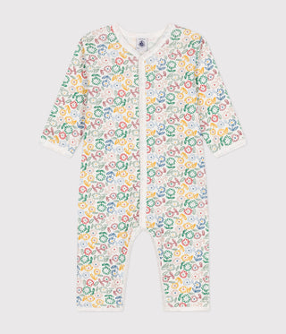 BABY GIRL'S ORGANIC COTTON FOOTLESS SLEEPSUIT