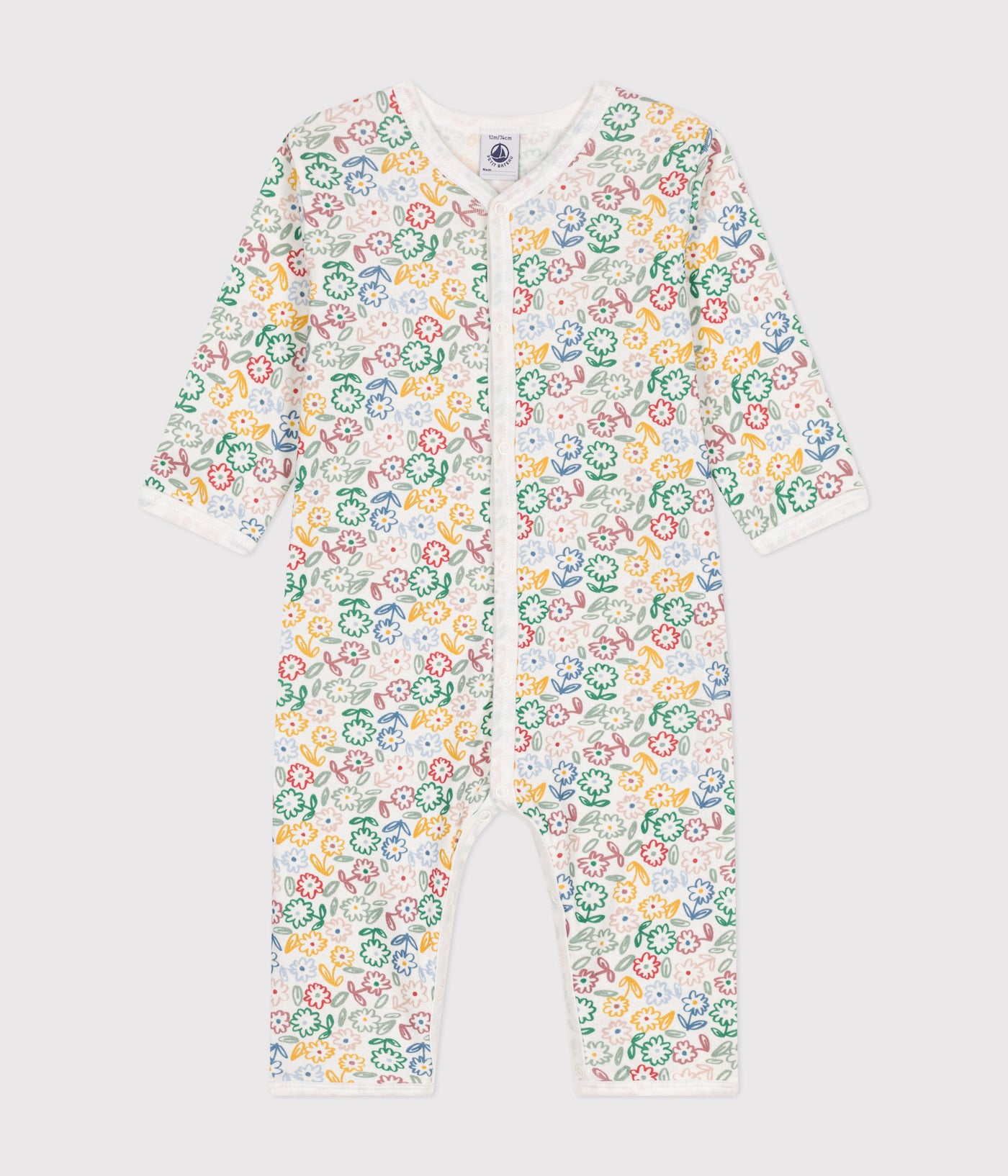 BABIES' PRINTED COTTON FOOTLESS PYJAMA SUIT