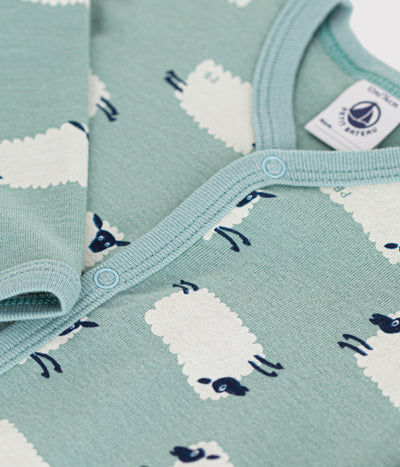 BABIES' PRINTED COTTON FOOTLESS PYJAMA SUIT