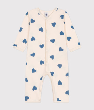 BABY BOY'S ORGANIC COTTON FOOTLESS SLEEPSUIT