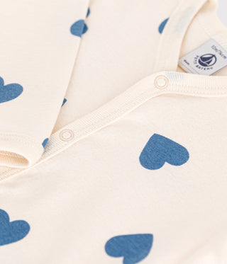 BABY BOY'S ORGANIC COTTON FOOTLESS SLEEPSUIT