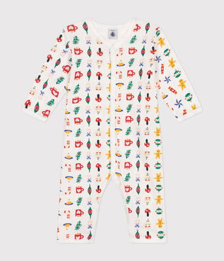 BABY BOY'S ORGANIC COTTON FOOTLESS SLEEPSUIT