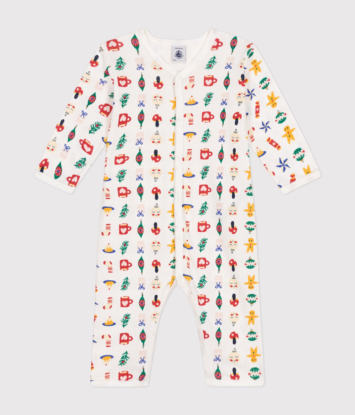 BABIES' PRINTED COTTON FOOTLESS PYJAMA SUIT