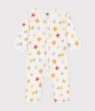 BABY BOY'S ORGANIC COTTON FOOTLESS SLEEPSUIT