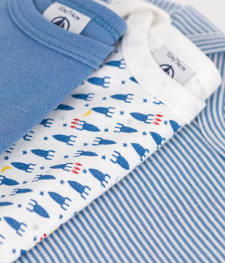 BABY BOY'S ORGANIC COTTON BODYSUIT - 3-PACK