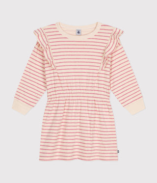 GIRL'S ORGANIC COTTON TUBE KNIT DRESS