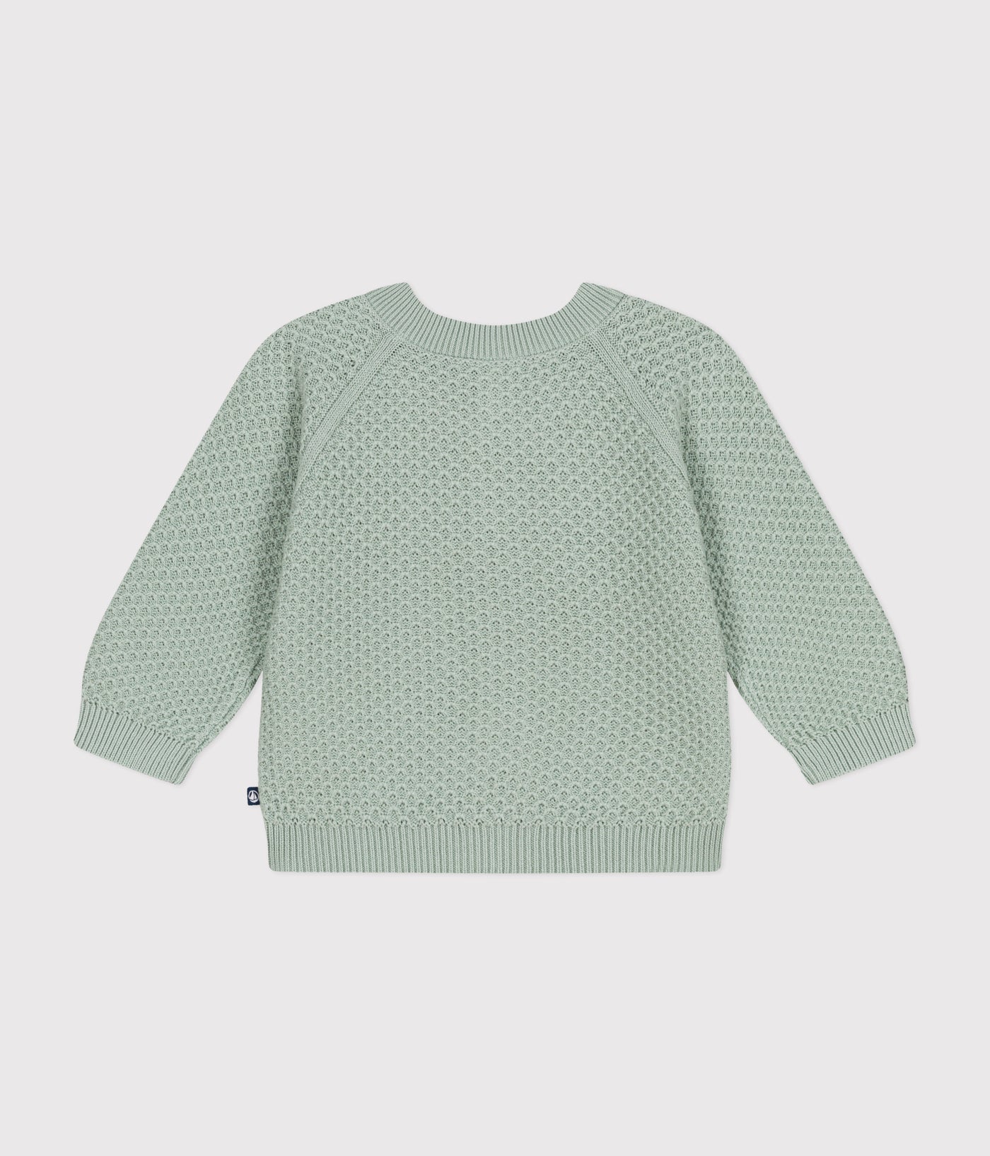 BABIES' KNITTED COTTON CARDIGAN