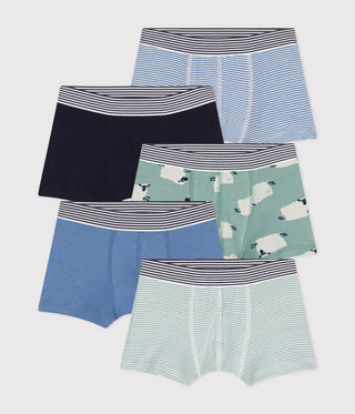 BOY'S ORGANIC COTTON BOXERS - 5-PACK
