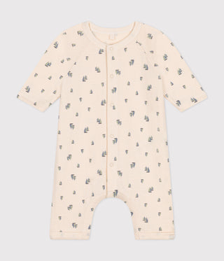 BABY UNISEX ORGANIC COTTON TUBE KNIT FOOTLESS SLEEPSUIT