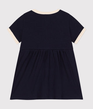 BABY GIRL'S ORGANIC COTTON SHORT-SLEEVED DRESS