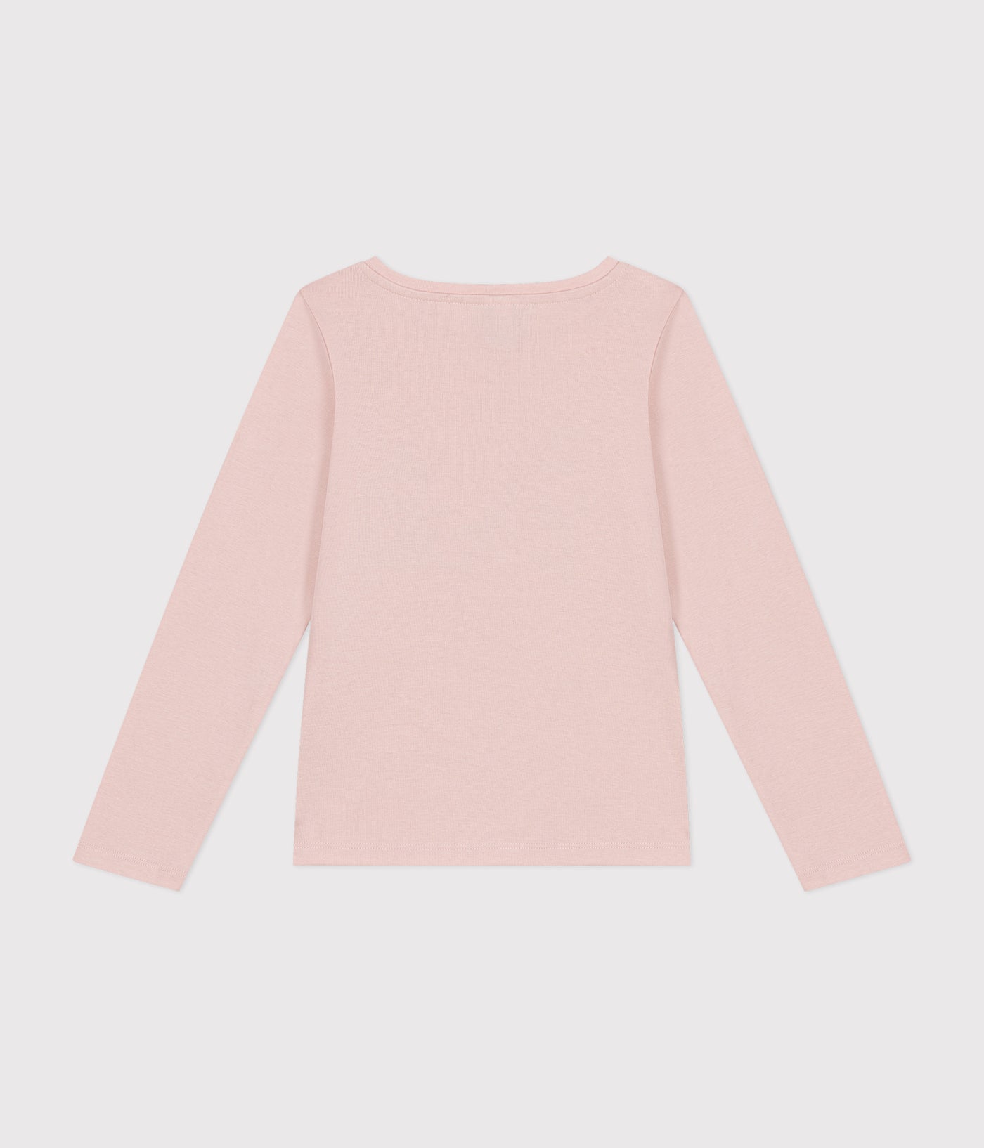 GIRLS' LONG-SLEEVED RIB KNIT T-SHIRT