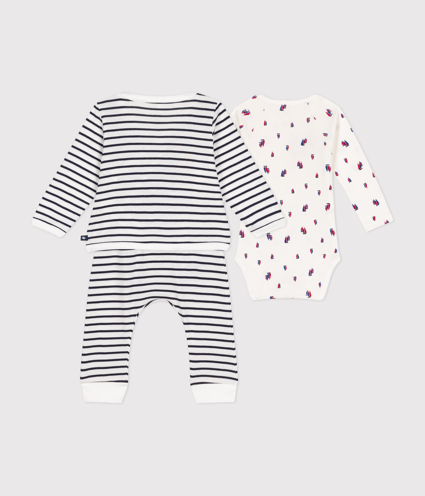 BABIES' THREE-PIECE COTTON OUTFIT