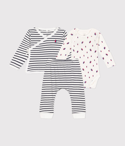 BABIES' THREE-PIECE COTTON OUTFIT