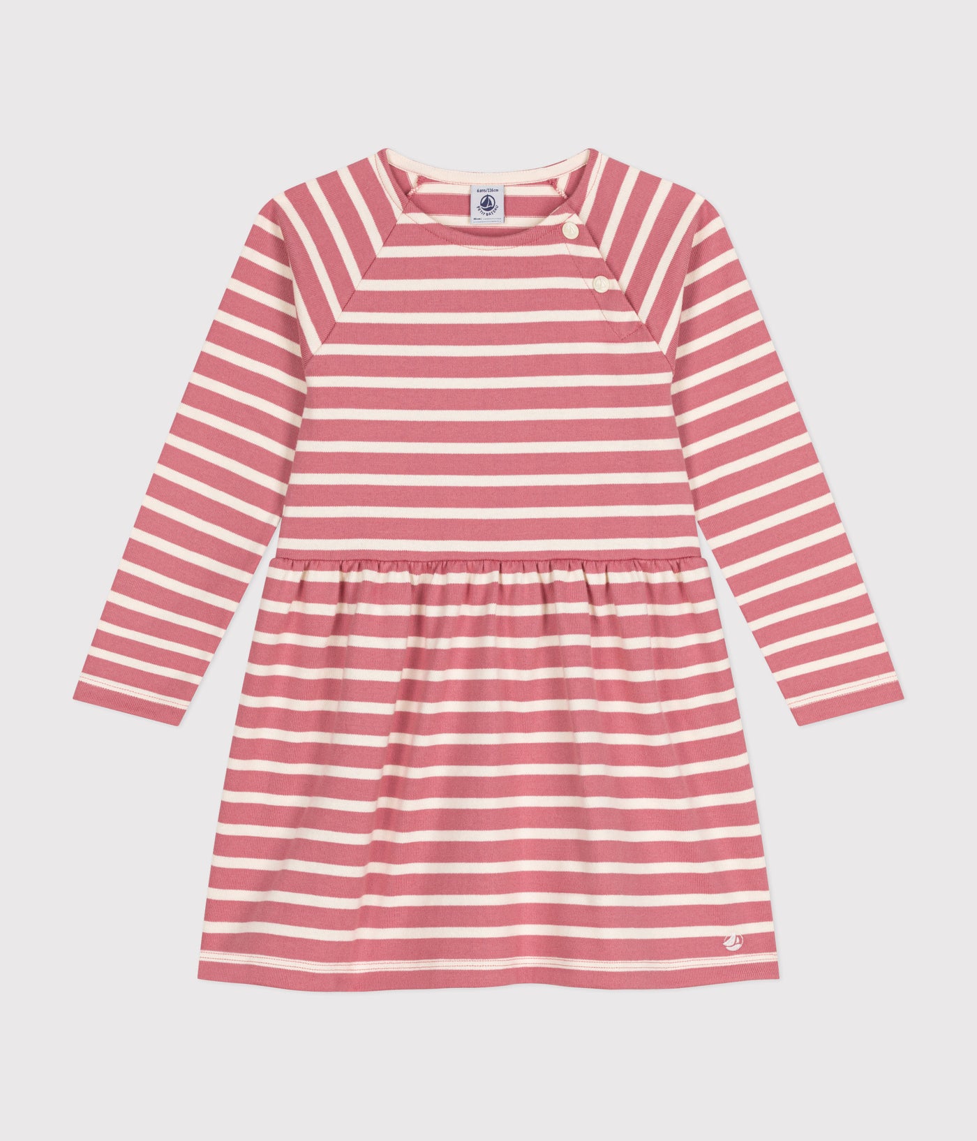 GIRLS' LONG-SLEEVED THICK COTTON DRESS