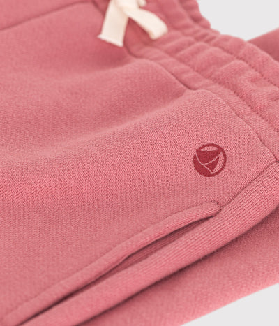 GIRLS' FLEECE JOGGING BOTTOMS