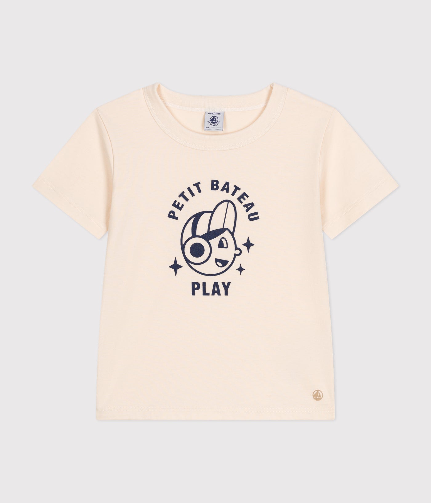 BOYS' SHORT-SLEEVED FINE JERSEY T-SHIRT