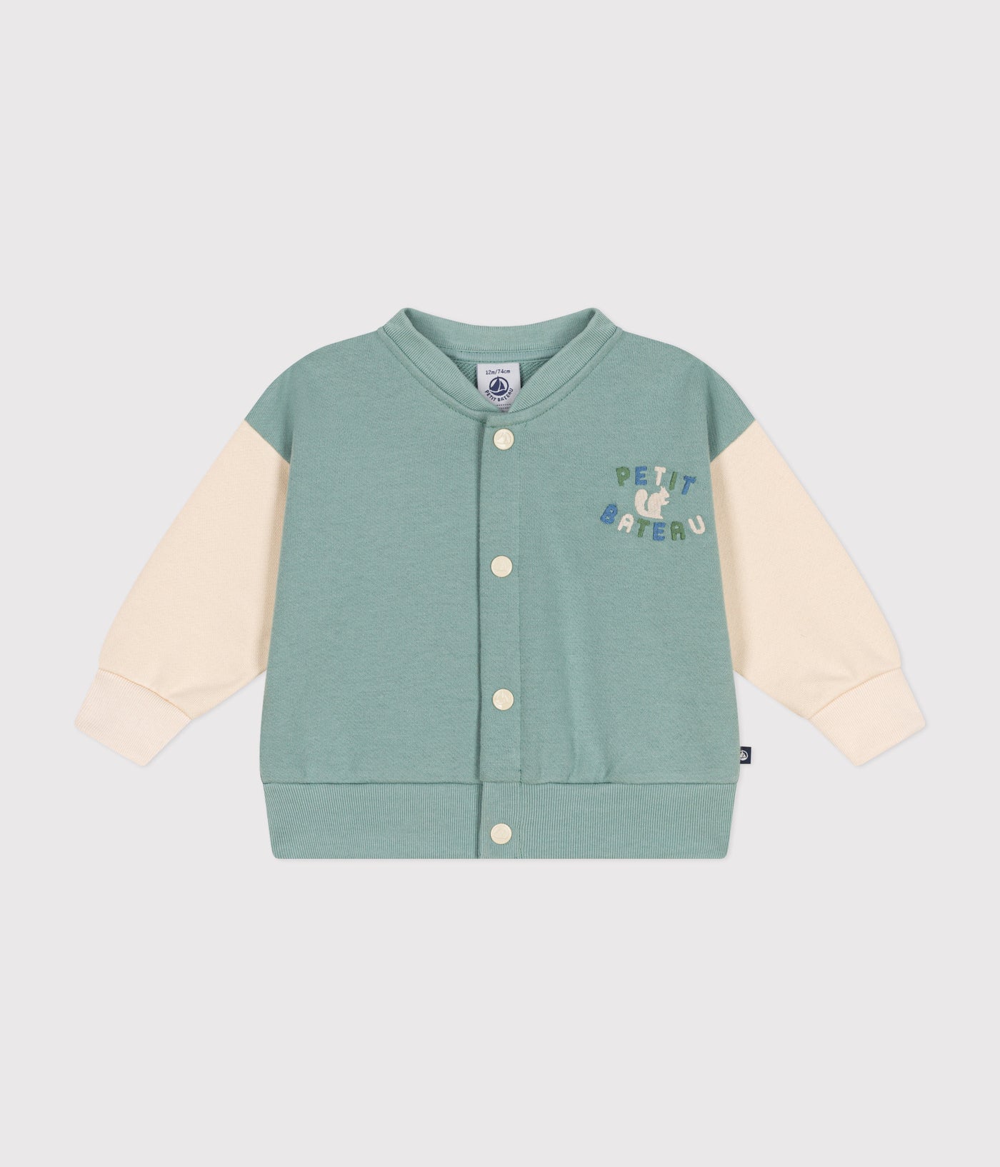 BABIES' VARSITY-STYLE FLEECE JACKET