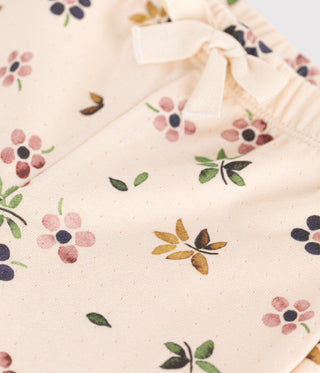 BABY GIRL'S ORGANIC COTTON TUBIQUE PANTS