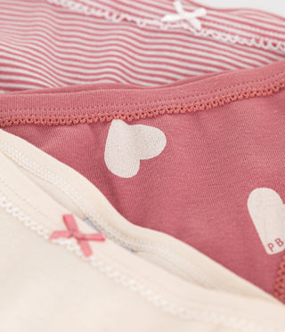 GIRL'S ORGANIC COTTON PANTIES - 3-PACK