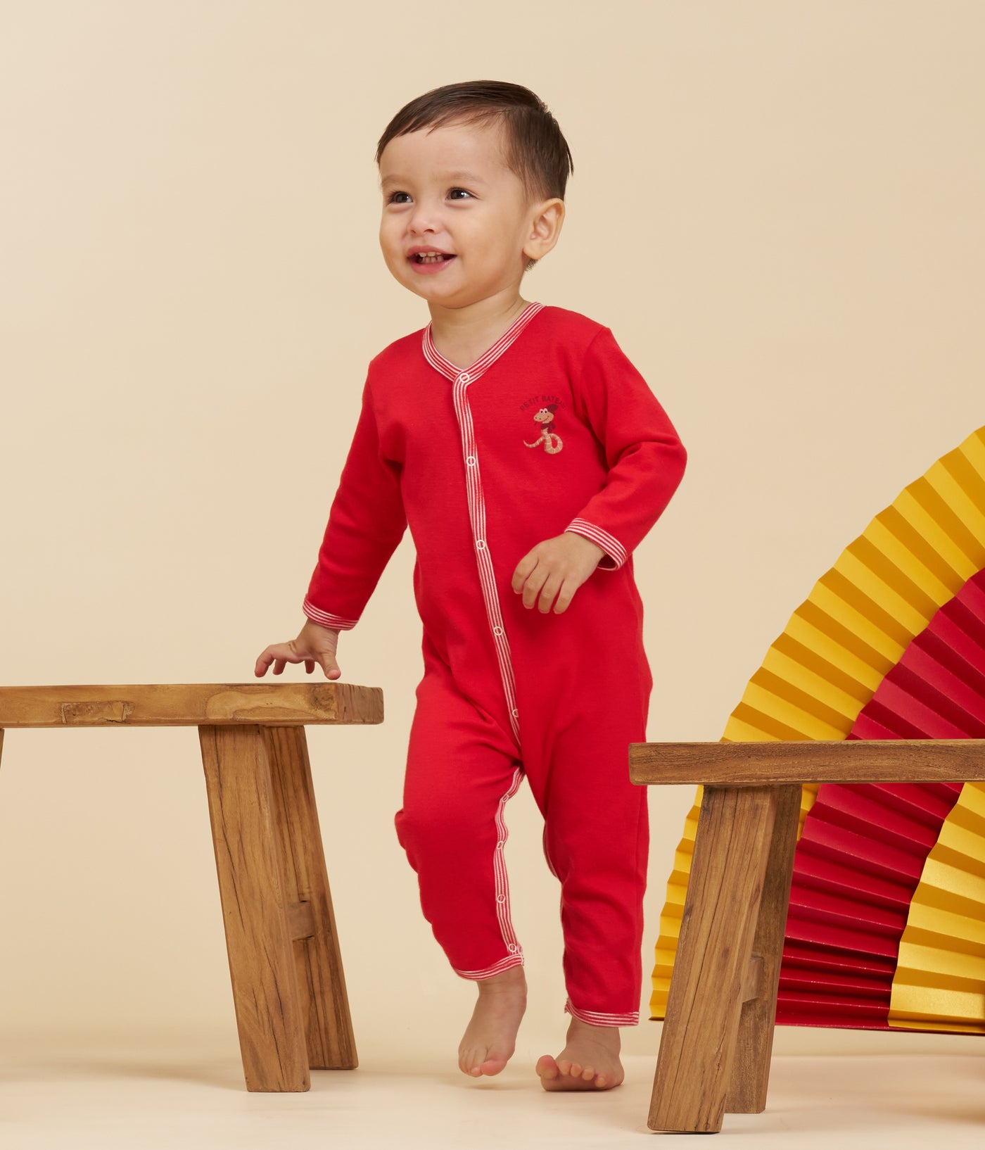 BABIES' FOOTLESS YEAR OF SNAKE COTTON PYJAMAS (CNY CAPSULE)