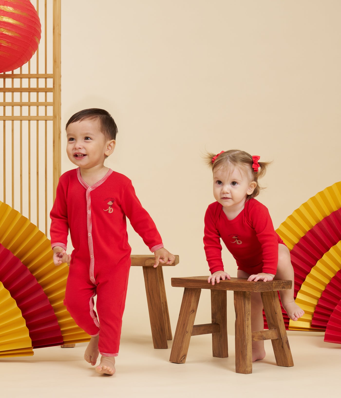 BABIES' FOOTLESS YEAR OF SNAKE COTTON PYJAMAS (CNY CAPSULE)