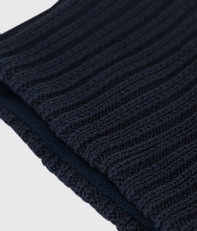 CHILDREN'S FLEECE-LINED KNITTED SNOOD