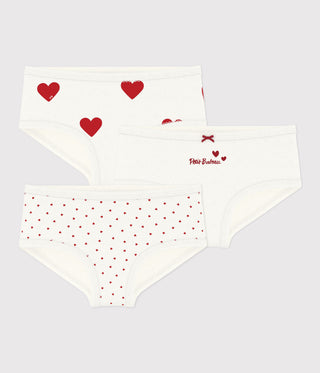GIRL'S ORGANIC COTTON SHORTIES - 3-PACK