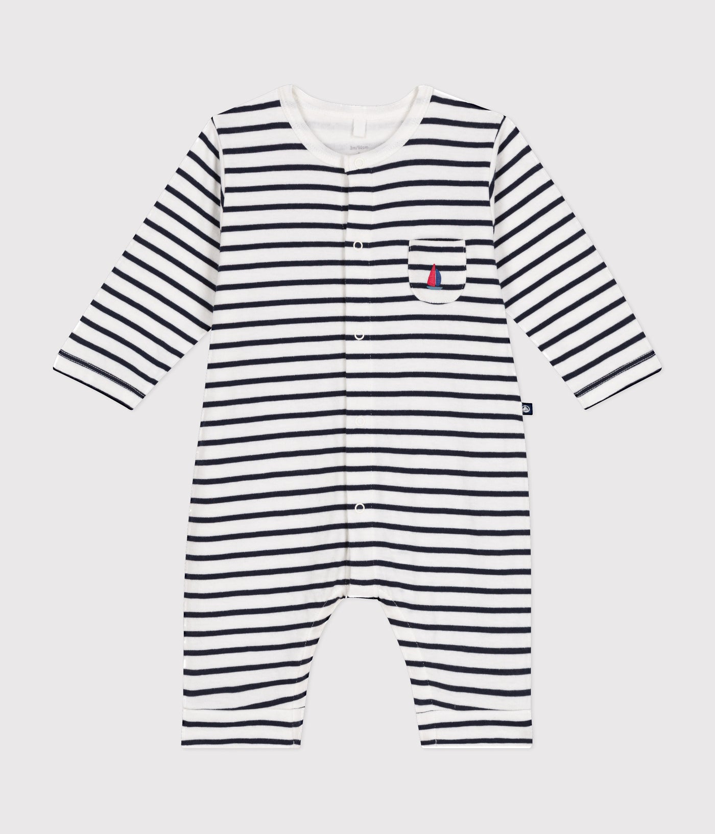 BABIES' FULL-LENGTH JUMPSUIT IN TUBE KNIT