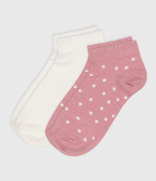 GIRL'S COTTON SOCKS - 2-PACK