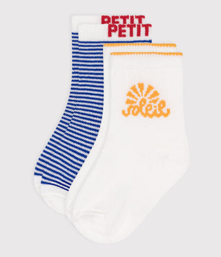 BABIES' COTTON SOCKS - 2 PACK