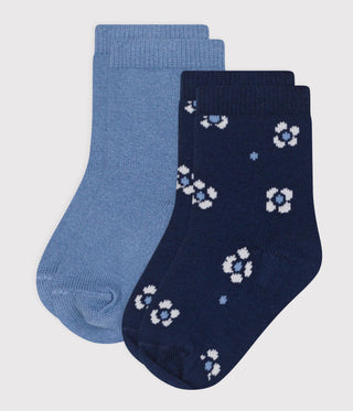 BABY BOY'S COTTON JERSEY SOCKS- 2-PACK