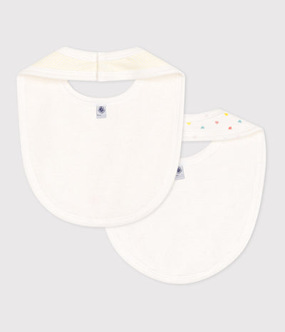 BABIES' COTTON BIBS - 2-PACK