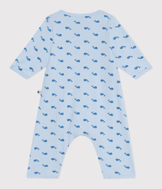 BABY BOY'S ORGANIC COTTON FOOTLESS SLEEPSUIT