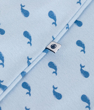 BABY BOY'S ORGANIC COTTON FOOTLESS SLEEPSUIT