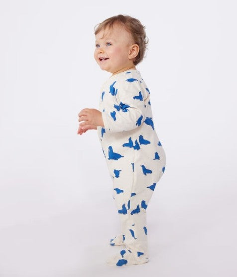 BABIES' COTTON SLEEPSUIT